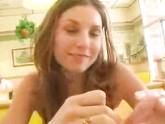 Subway girl has no underwear