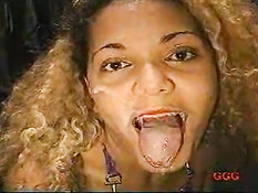 Girl swallows four times