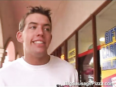 Pizza boy fucking female customer