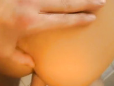 Hot babe get fucked in the bath