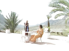 Italians have passionate sex on terrace