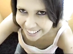 Isabel having fun in an elevator