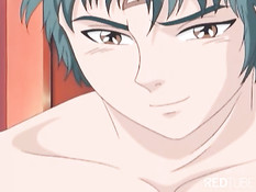 Busty manga girl taken by nerd