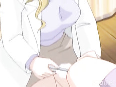 Busty manga girl taken by nerd