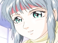 Busty manga girl taken by nerd