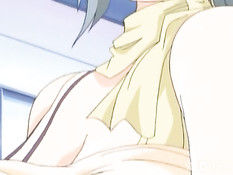 Busty manga girl taken by nerd