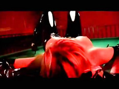 Hot babe with private cue