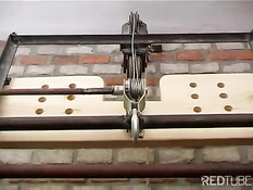 Mature dominatrix uses her slave