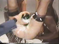 Champagne out of pussy