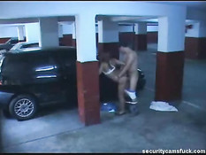 Having fun on the parking lot