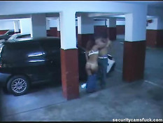 Having fun on the parking lot