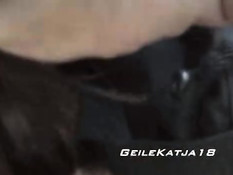 Horny Katja on the beach