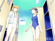 Anime girls getting pleasured