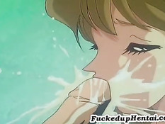 Manga girl gets shagged