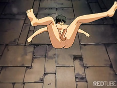 Anime girl bondaged by witch