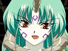 Anime girl bondaged by witch