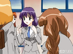 Anime girl bondaged by witch