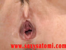 Working her vagina muscles