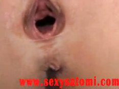 Working her vagina muscles