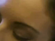 Pretty girl giving blowjob in bathroom