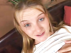 Hot blonde rides and gets fucked