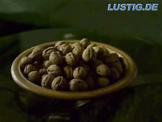 Girl cracks nuts with her buttocks