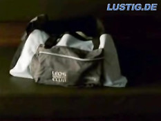 Girl cracks nuts with her buttocks