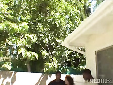 Ebony asian interracial threesome