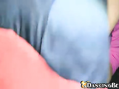 Grabbing the strippers dick