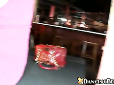 Grabbing the strippers dick