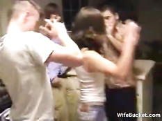 Amateur babe gets three new friends