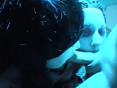 Gothic people having an orgy