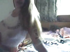 Busty teen masturbating