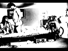 Brunette chick having fun