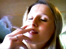 Blowjob and smoking