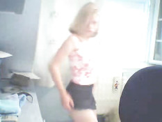Teen girl stripping on webcam