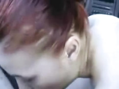 Sucking dick in car