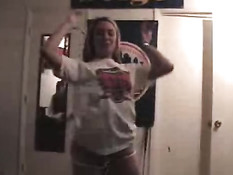 College girl dancing