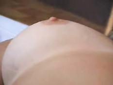 Girl playing with her wobbly pussy