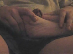 Wife footjob on couch
