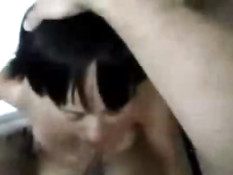 Girl gets a facial in the bathroom