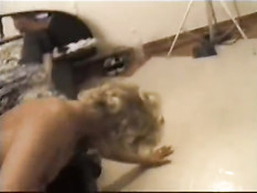 Blond babe gets fucked hard