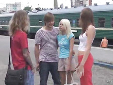 Молодёжный секс в лесу