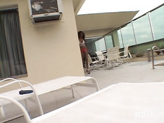 Bangin on the red couch