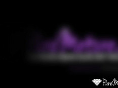 sexy dress comes off then she gets a facial