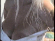 Blonde in amateur video
