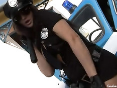 Officer Sandra knows what a bat is for