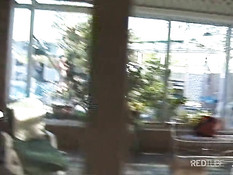 Male circle with one slut 1