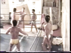 Two horny dudes wrestling