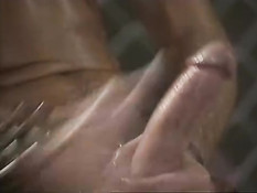 Group hardcore action in the garage